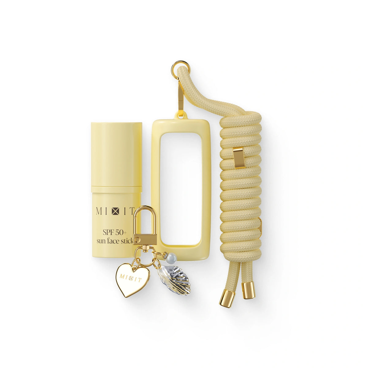 MIXIT SPF 50 Sun Protection Face Stick Set with Charm Bag 15g