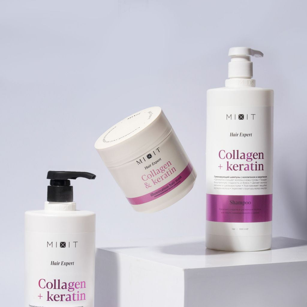 MIXIT Collagen & Keratin Laminating Mask for Frizzy Hair 400ml