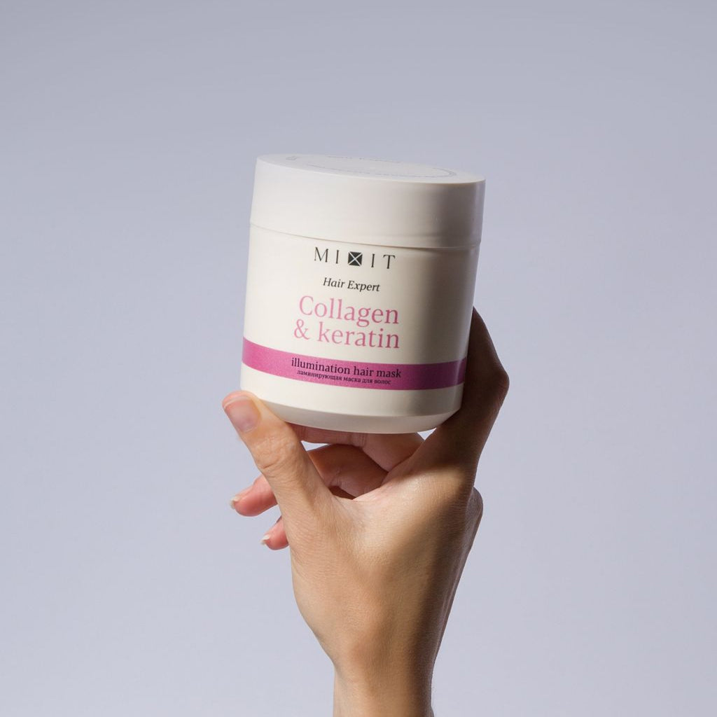 MIXIT Collagen & Keratin Laminating Mask for Frizzy Hair 400ml