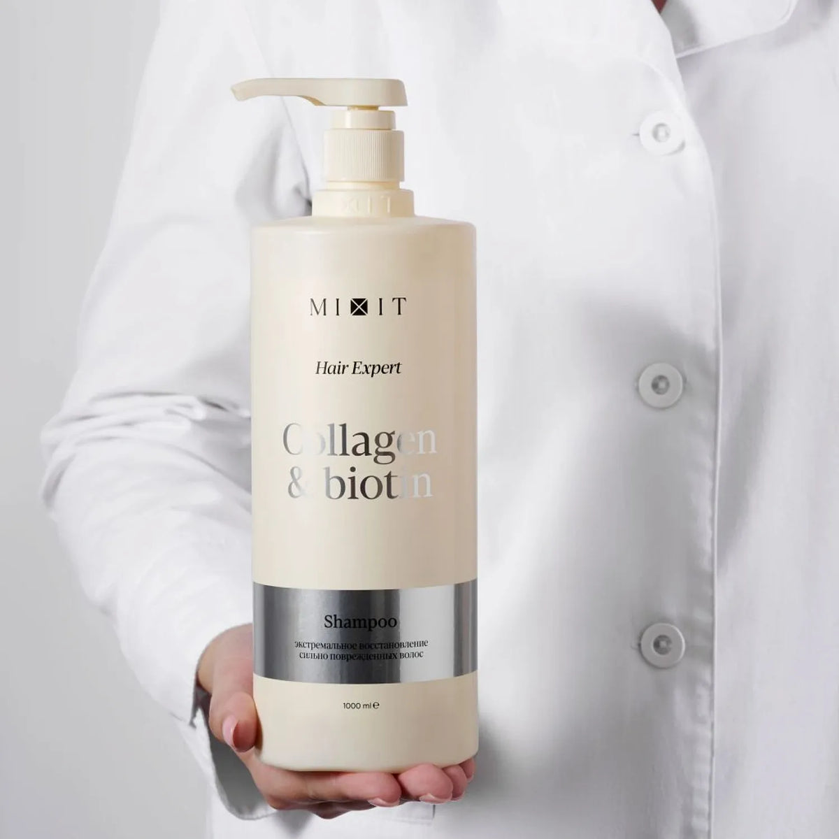 MIXIT Collagen & Biotin Extreme Repair Shampoo for Damaged Hair 1000ml