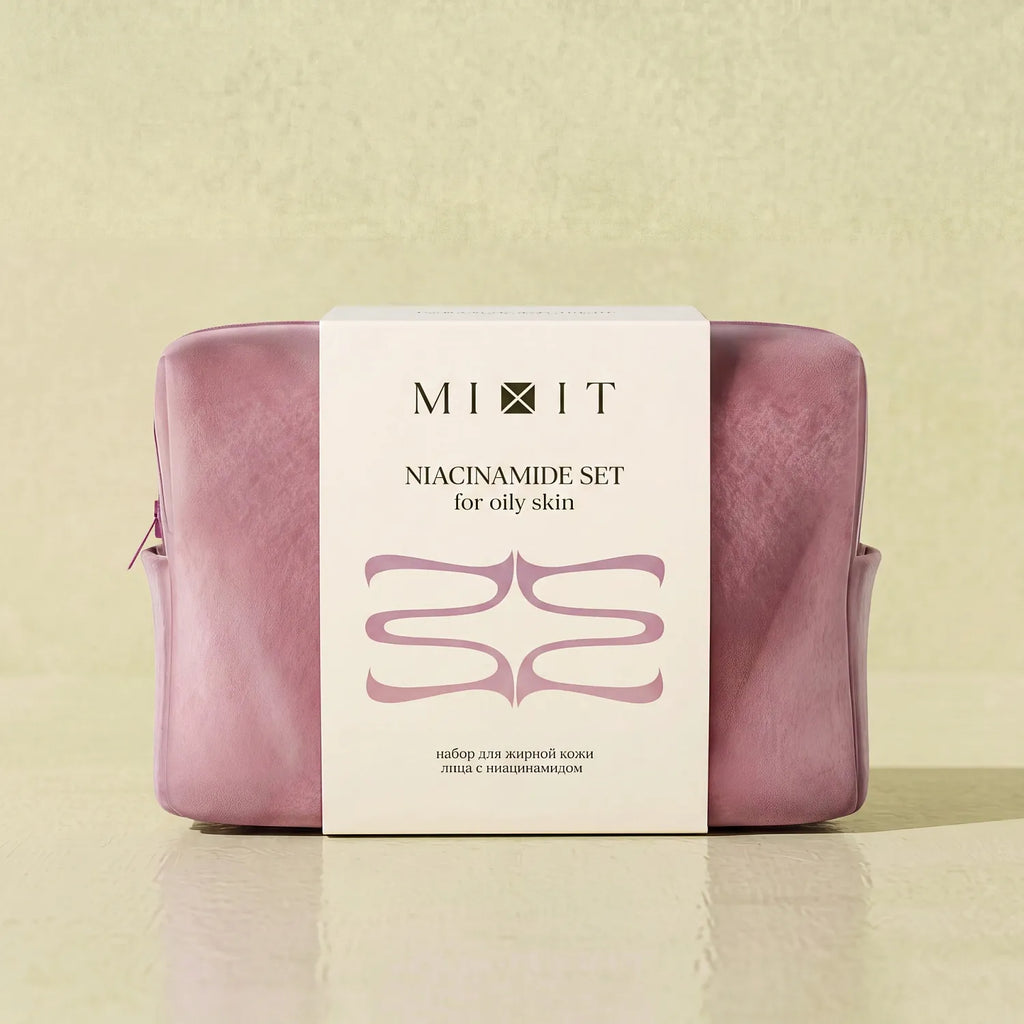 MIXIT Niacinamide Oil Control Pore Refining Face Care Set (Cleanser, Tonic, Cream)