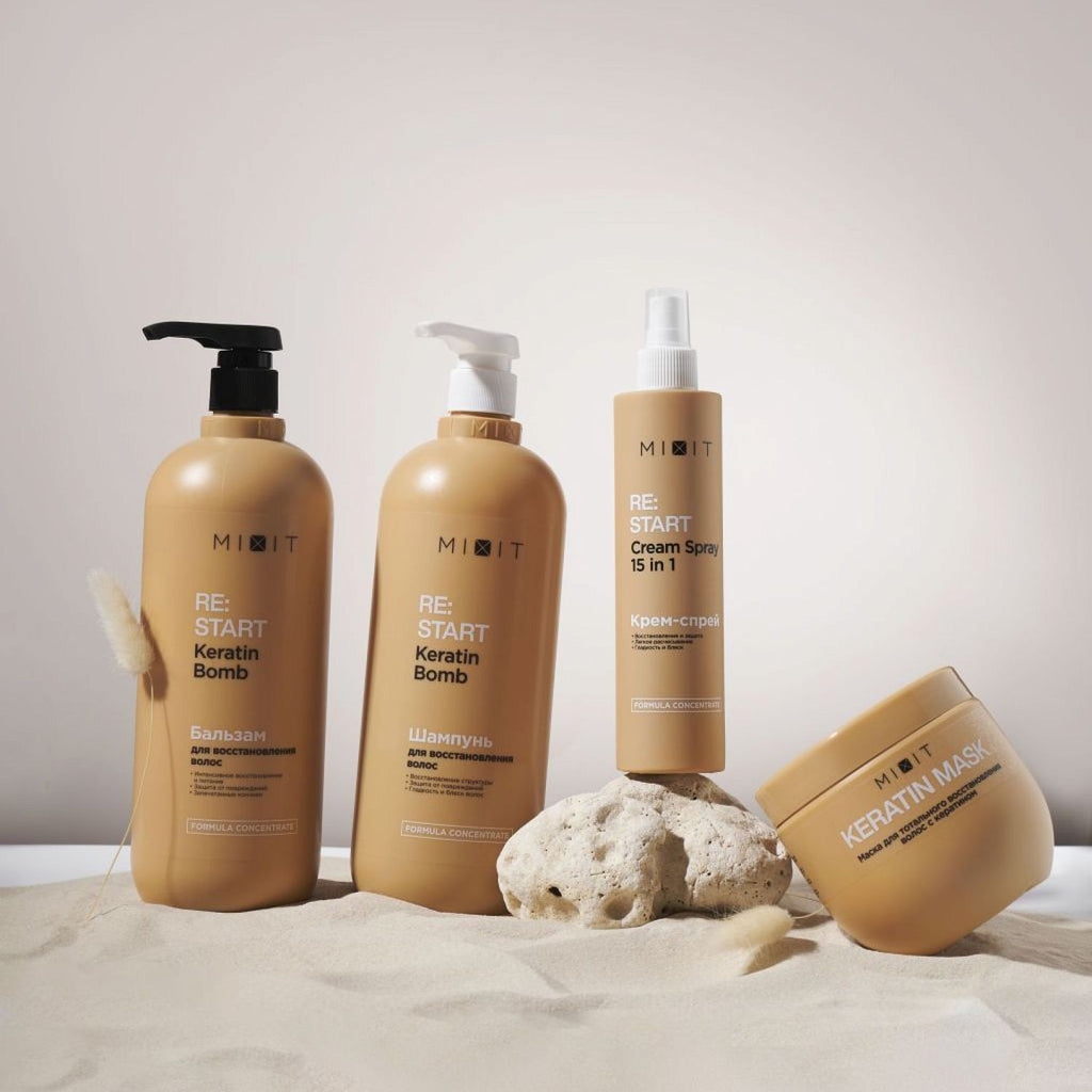 MIXIT "RE:START" Keratin Bomb Perfect Hair Cream Spray 15-in-1 250ml