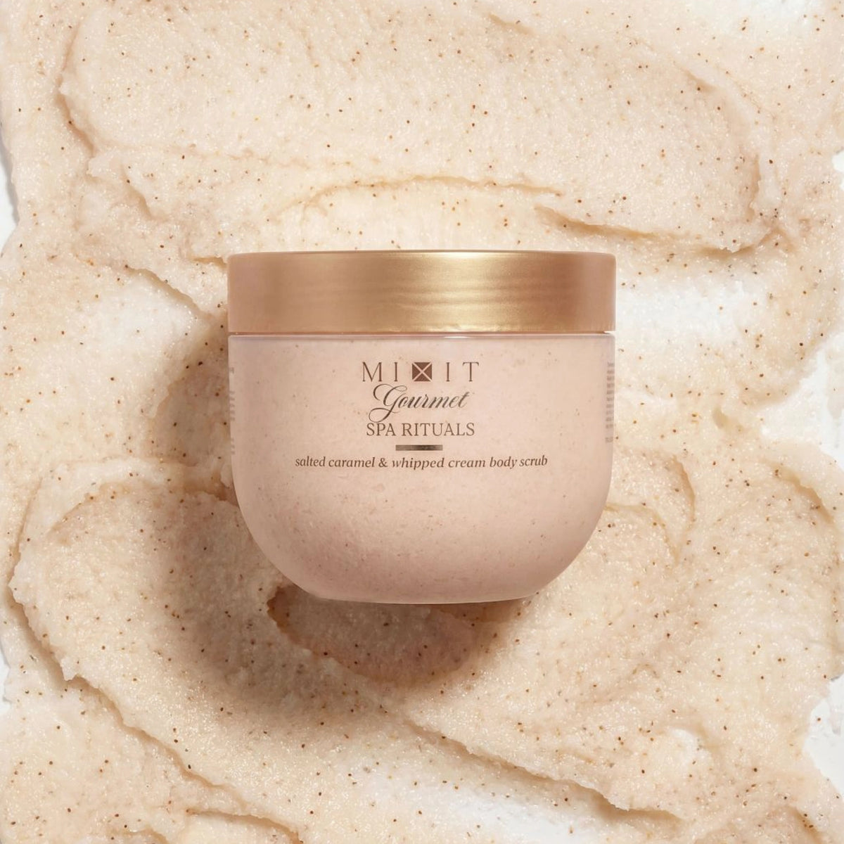 MIXIT Spa Rituals Gourmet Salted Caramel & Whipped Cream Body Scrub 300g